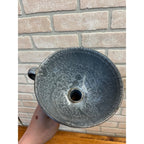 Antique Primitive Grey Graniteware Enamelware Funnel Canning Farmhouse Kitchen Decor