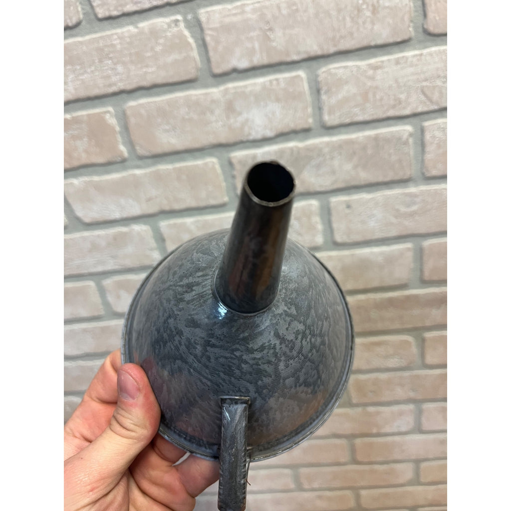 Antique Primitive Grey Graniteware Enamelware Funnel Canning Farmhouse Kitchen Decor