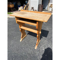 Antique Victorian Standing Writing Desk Primitive Pine Clerk School Desk c.1900