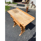 Antique Victorian Standing Writing Desk Primitive Pine Clerk School Desk c.1900