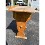 Antique Victorian Standing Writing Desk Primitive Pine Clerk School Desk c.1900