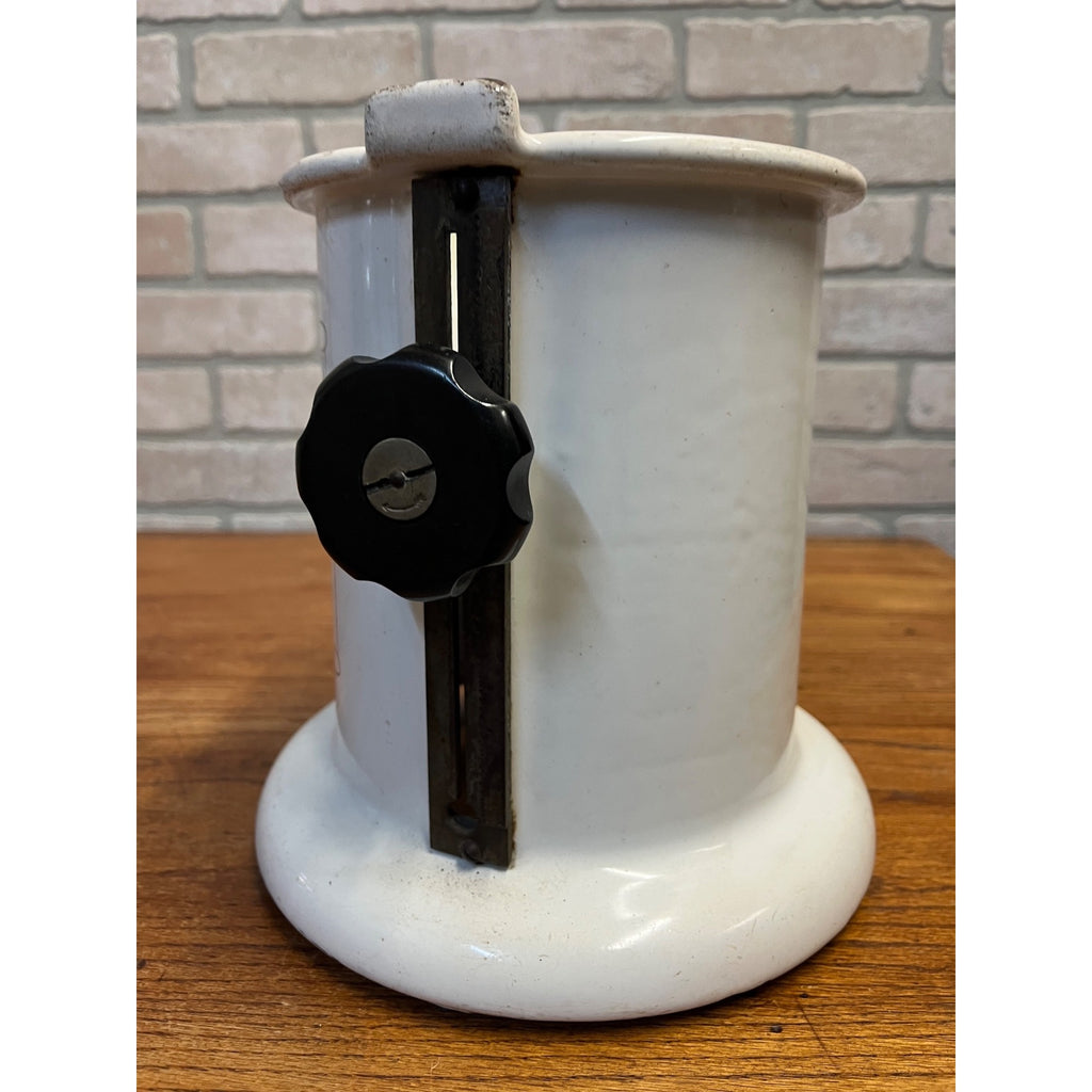 Vintage 1900s Wilsons Meat Slicer Porcelain Cast Iron Advertising Display Deli