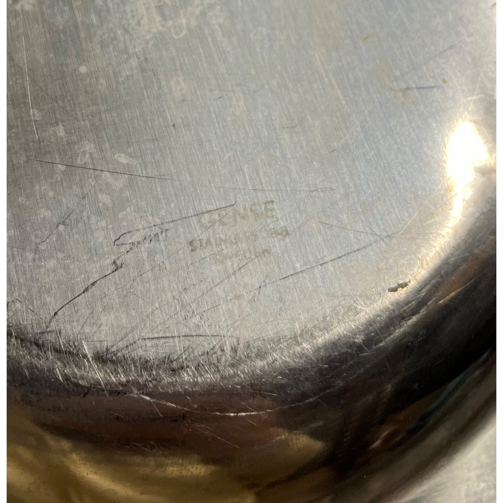 Vintage 1960s MCM Stainless Serving Oval Platter Meat Tray Gense Sweden Large 22