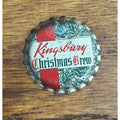 KINGSBURY CHRISTMAS BREW UNUSED CORK BEER BOTTLE CAP ~ SHEBOYGAN WISCONSIN CROWN