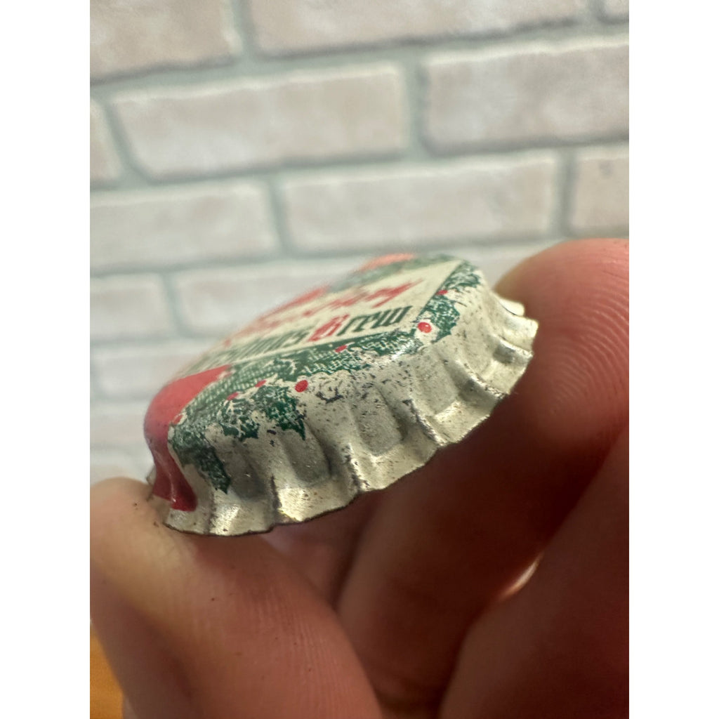 KINGSBURY CHRISTMAS BREW UNUSED CORK BEER BOTTLE CAP ~ SHEBOYGAN WISCONSIN CROWN