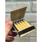 Vintage 1930s Flaxo Antiseptic Ointment Drug Store FULL Matchbook Advertising