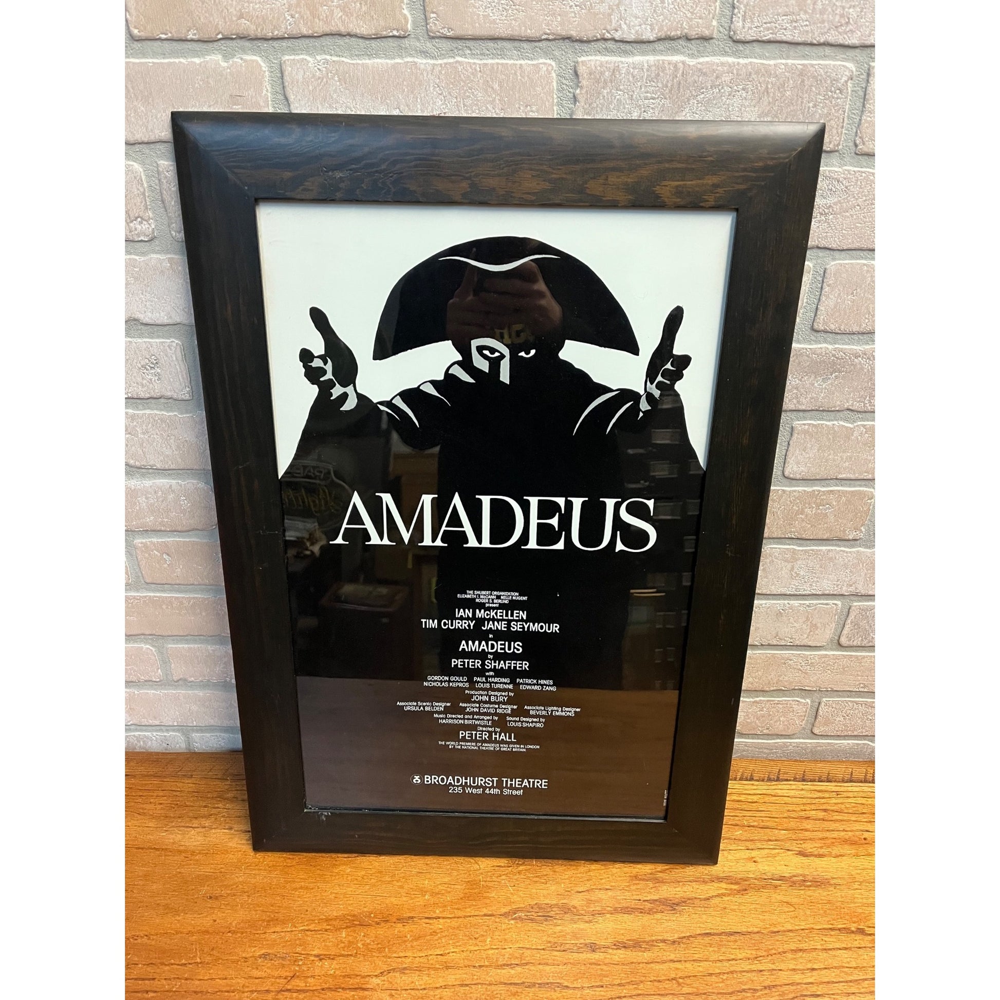 Amadeus Displate Metal Musical Poster 18" x 26" Broadhurst Theatre