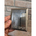 Vintage 1930s Art Deco Evans Nickel-Plated Brass Cigarette Case Holder Engraved Monogram