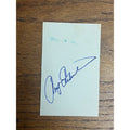 Andy Etchebarren Signed Autographed Cut Index Card Orioles Angels