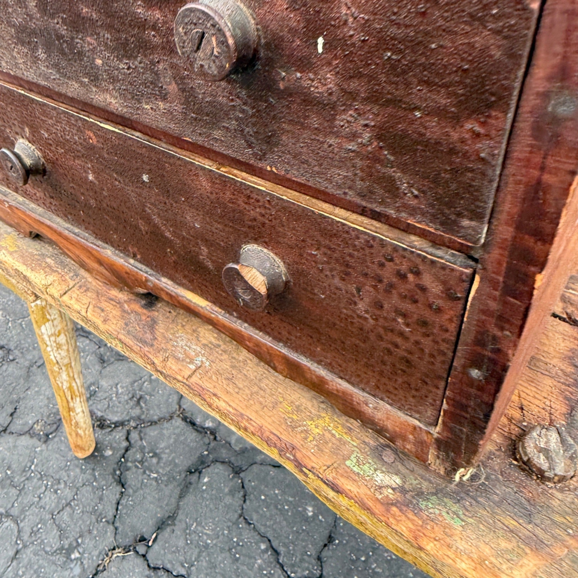Antique 19th c. Wood Miniature 3-Drawer Chest Americana AAFA Victorian