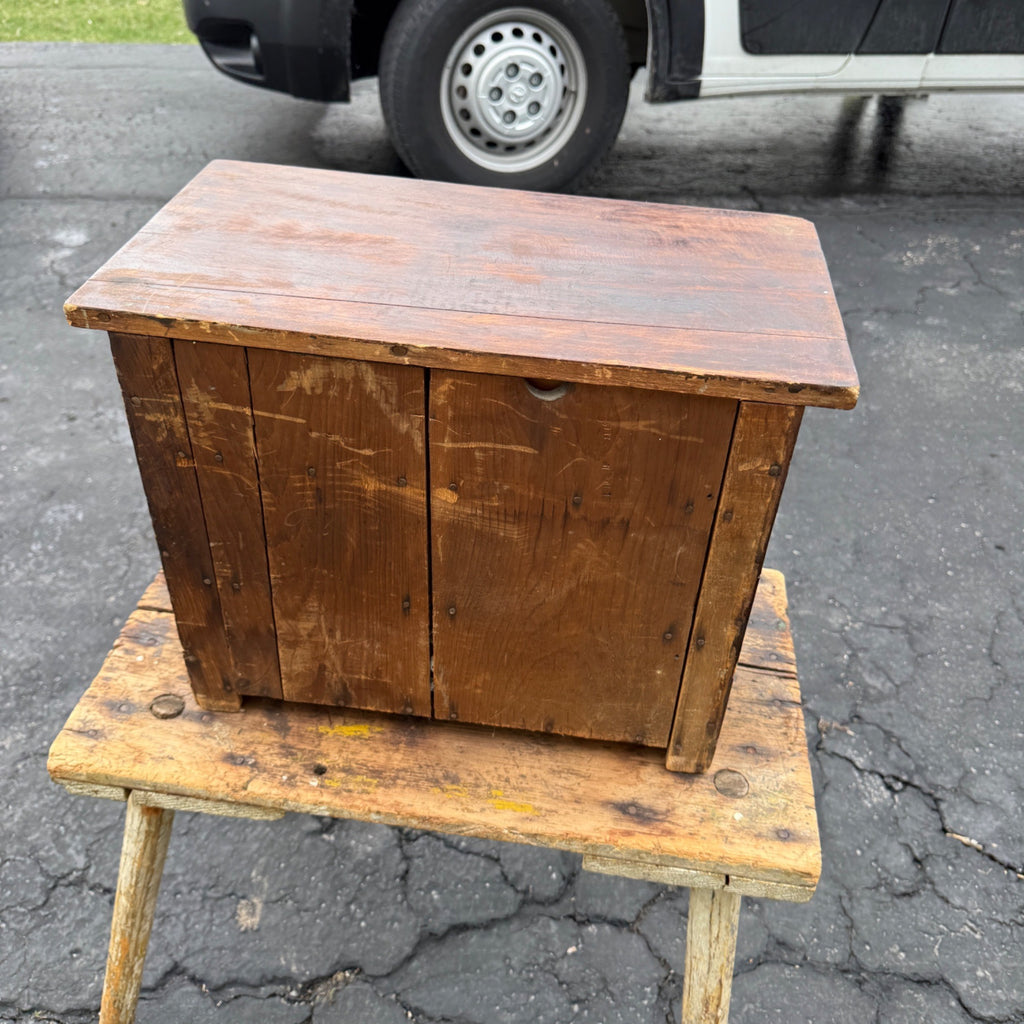 Antique 19th c. Wood Miniature 3-Drawer Chest Americana AAFA Victorian