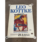 Vintage 1977 Leo Kottke Concert Promo Poster German Europe Tour Boblingen