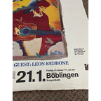 Vintage 1977 Leo Kottke Concert Promo Poster German Europe Tour Boblingen