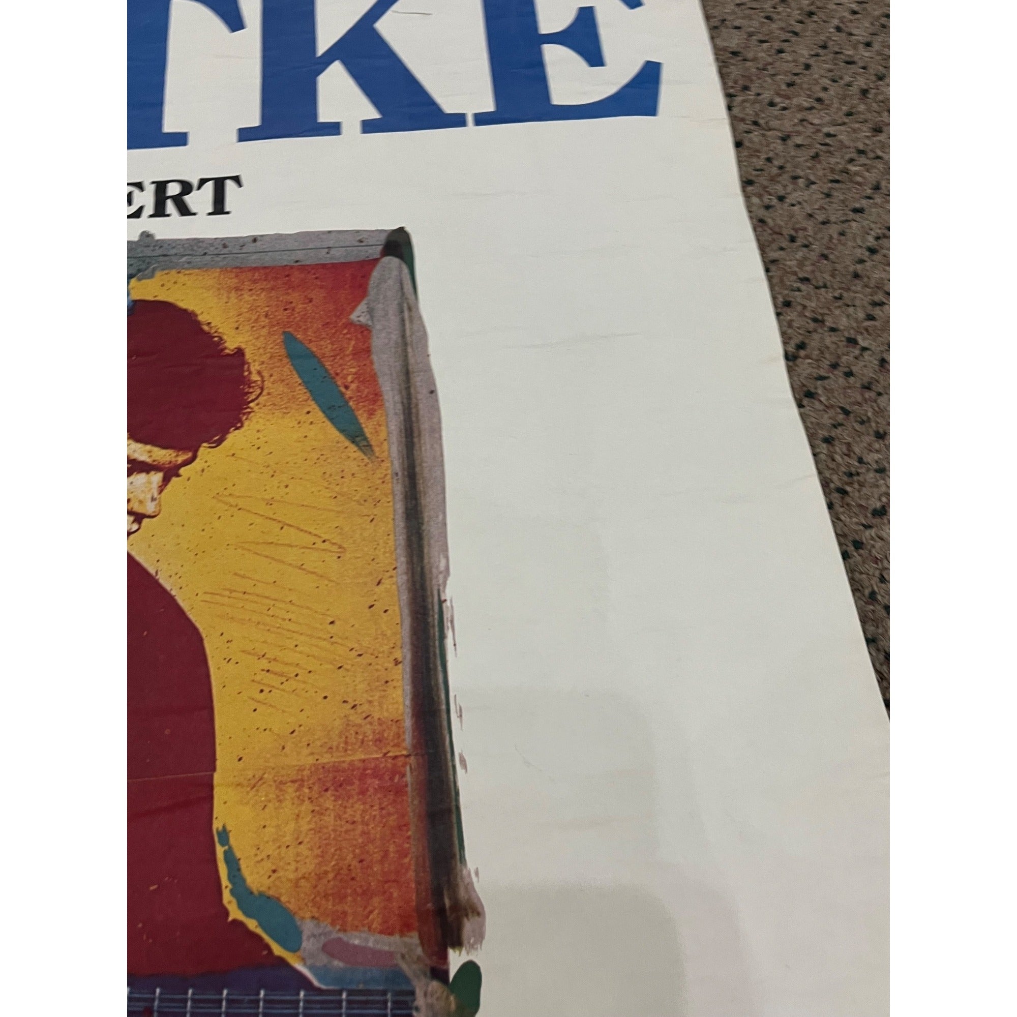 Vintage 1977 Leo Kottke Concert Promo Poster German Europe Tour Boblingen