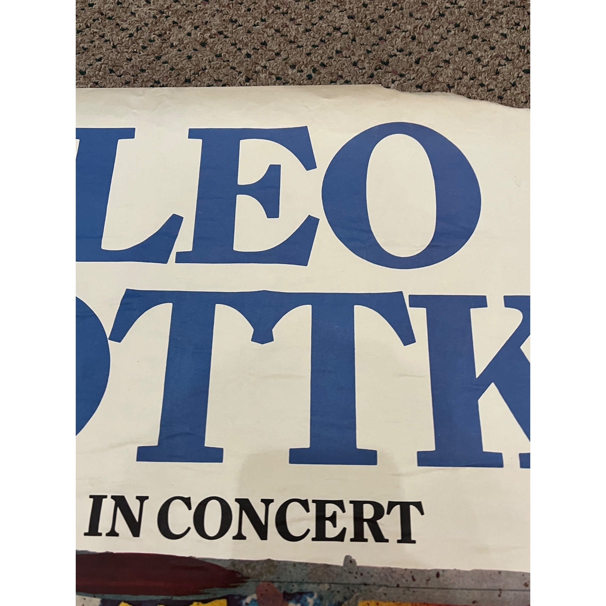 Vintage 1977 Leo Kottke Concert Promo Poster German Europe Tour Boblingen