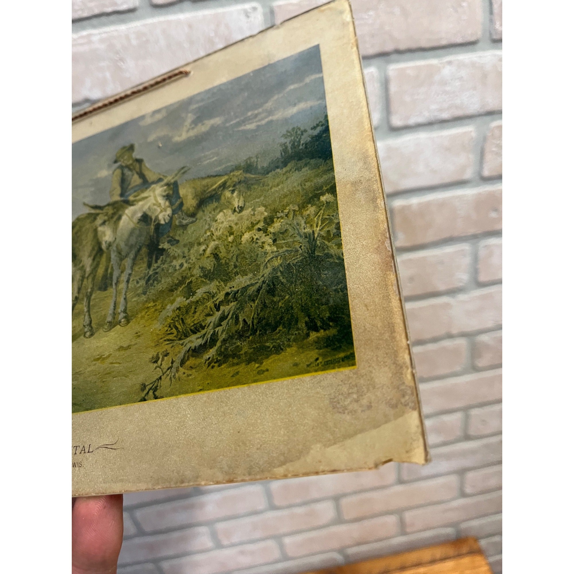 Vintage c1910s Continental Department Store Glass Advertising Sign Oshkosh Wis