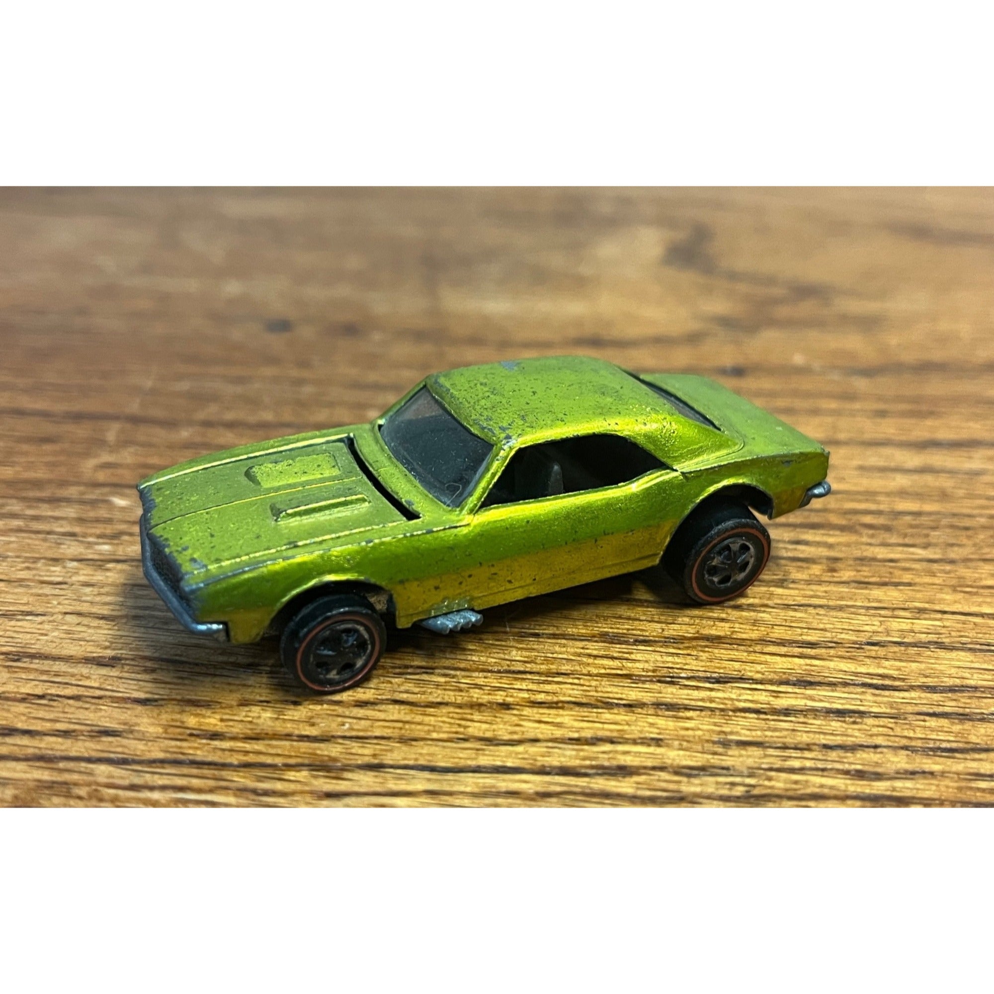Vintage Hot Wheels Redline 1967 Custom Camaro Antifreeze US Base -- Excellent