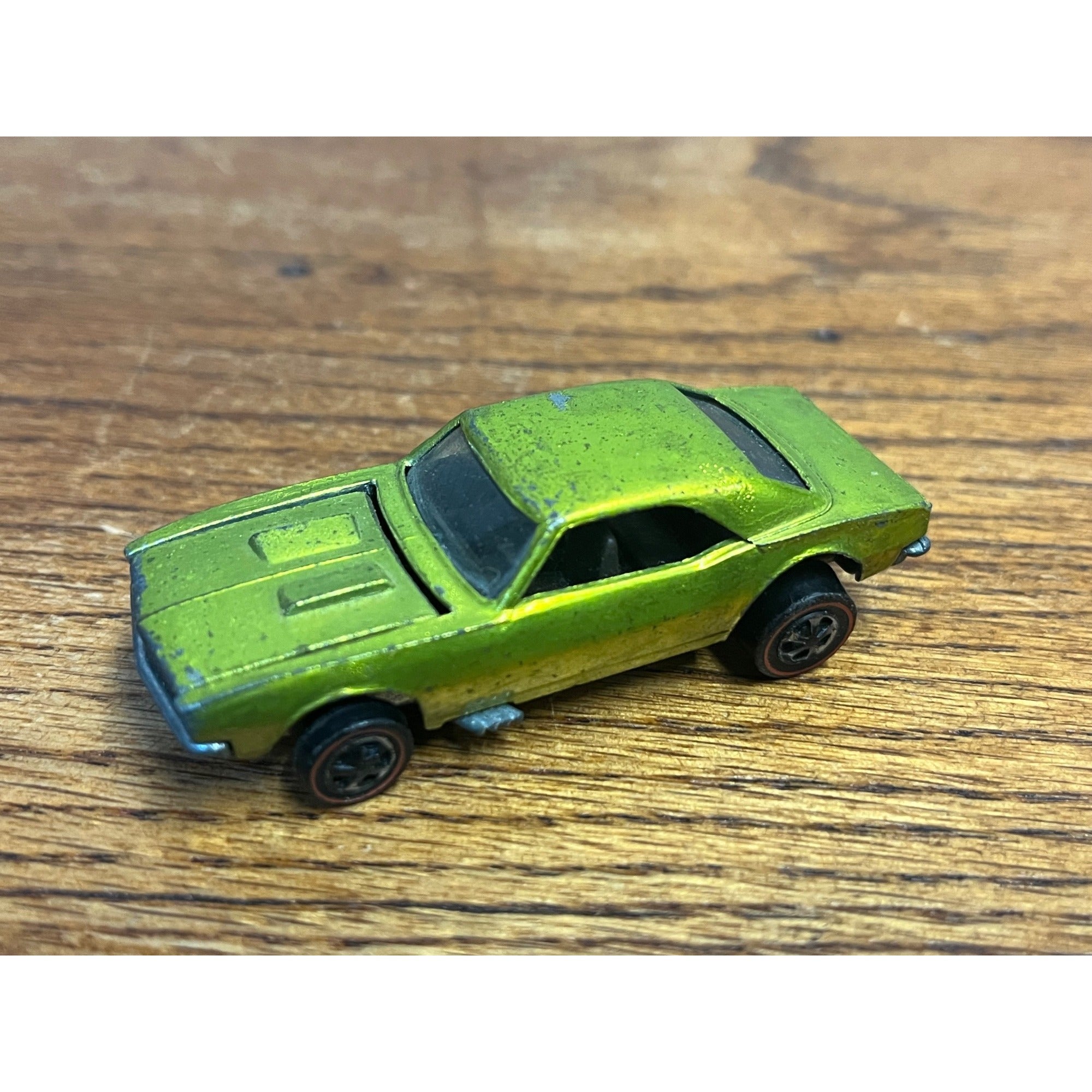 Vintage Hot Wheels Redline 1967 Custom Camaro Antifreeze US Base -- Excellent