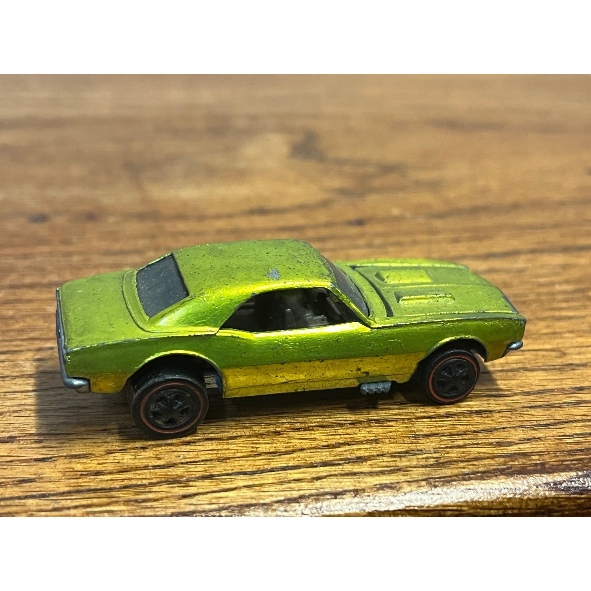Vintage Hot Wheels Redline 1967 Custom Camaro Antifreeze US Base -- Excellent