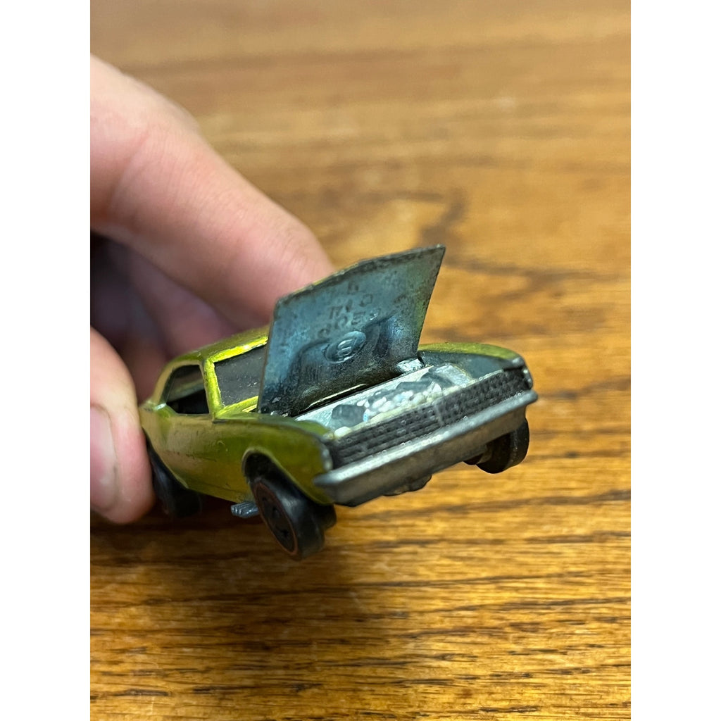 Vintage Hot Wheels Redline 1967 Custom Camaro Antifreeze US Base -- Excellent