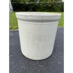 5 Gallon Western White Glazed Stoneware Crock Maple Leaf