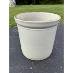 5 Gallon Western White Glazed Stoneware Crock Maple Leaf