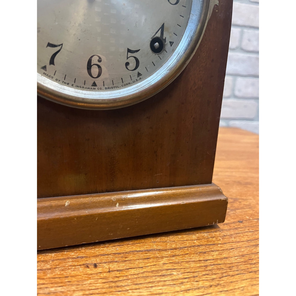 Antique Ingraham Clock 1897 Elton Beehive Steeple Shape 8-Day