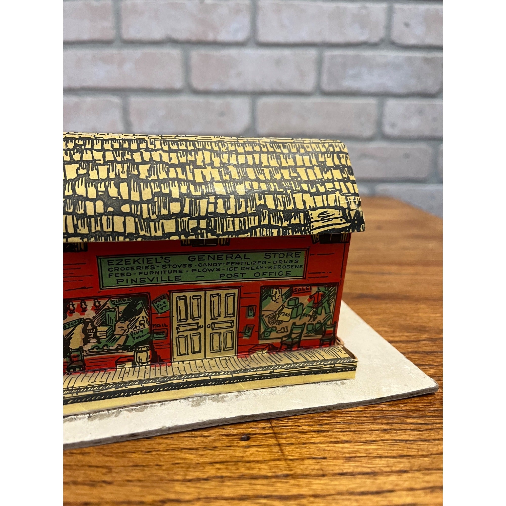 Vintage Cardboard Ezekiel's General Store for Train Display