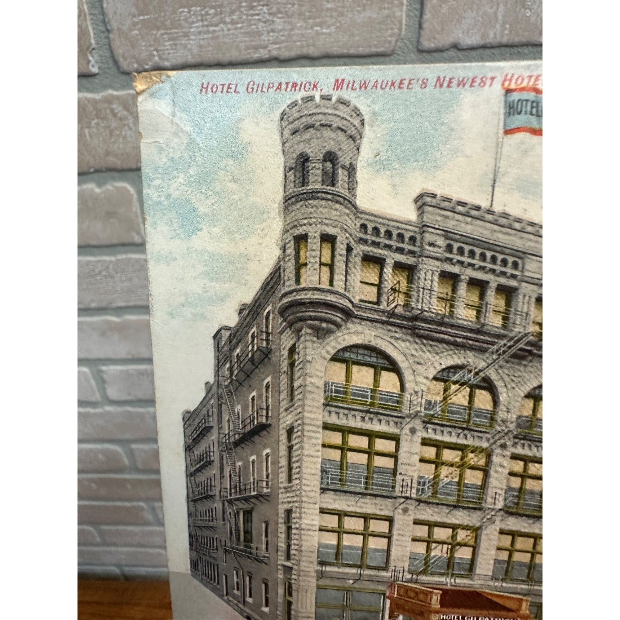 Hotel Gilpatrick Milwaukee Wisconsin Vintage Postcard Wis WI
