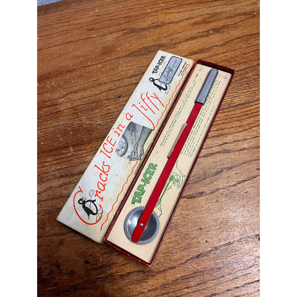 Vintage Tap Icer Ice Cracker Tapper Tool / Kitchen Utensil w/ Box