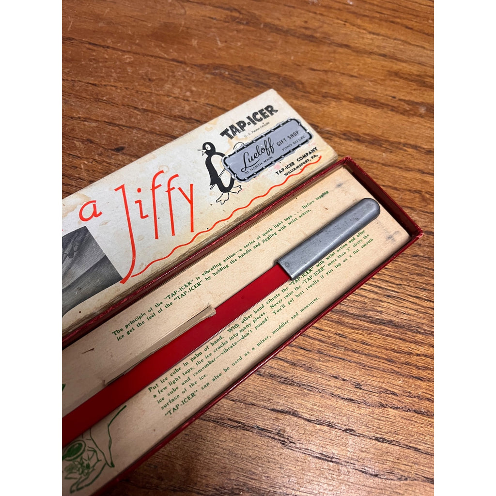 Vintage Tap Icer Ice Cracker Tapper Tool / Kitchen Utensil w/ Box