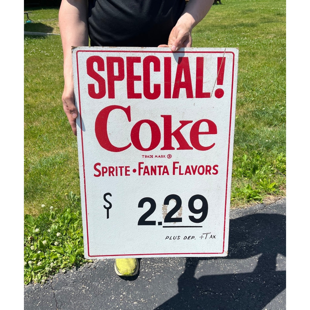 Vintage 1980s Coca-Cola Coke Sprite Fanta Flavors Advertising Store Display Sign