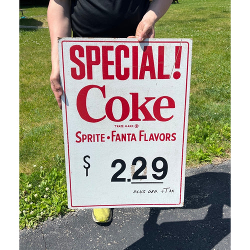 Vintage 1980s Coca-Cola Coke Sprite Fanta Flavors Advertising Store Display Sign