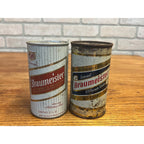Vintage Braumeister Beer Milwaukee Wis Lot (2) Flat Top Cans - Fair Cond.