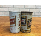 Vintage Braumeister Beer Milwaukee Wis Lot (2) Flat Top Cans - Fair Cond.