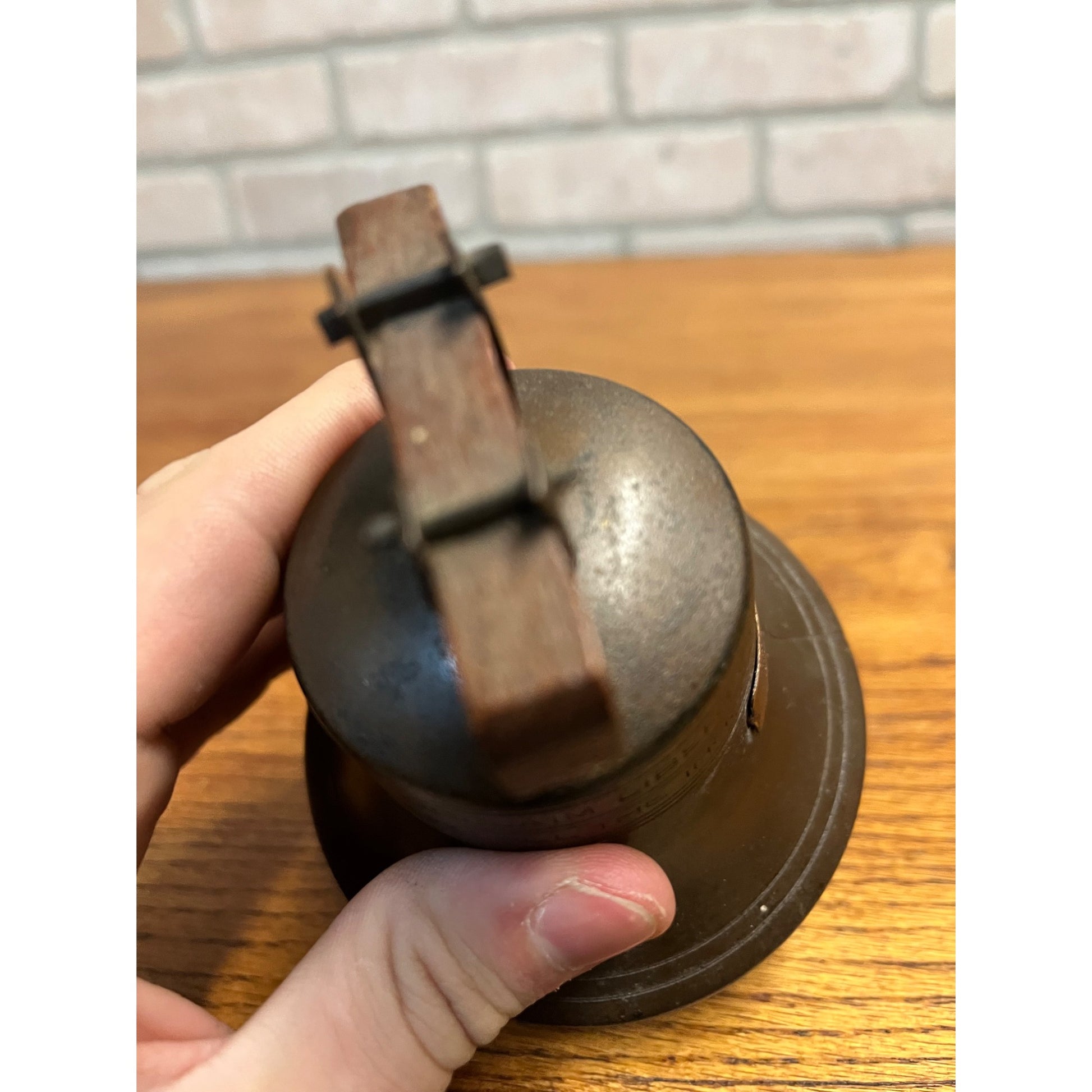 Vintage Bankers System Co. Liberty Bell Coin Bank Newburg, Wis - NO KEY