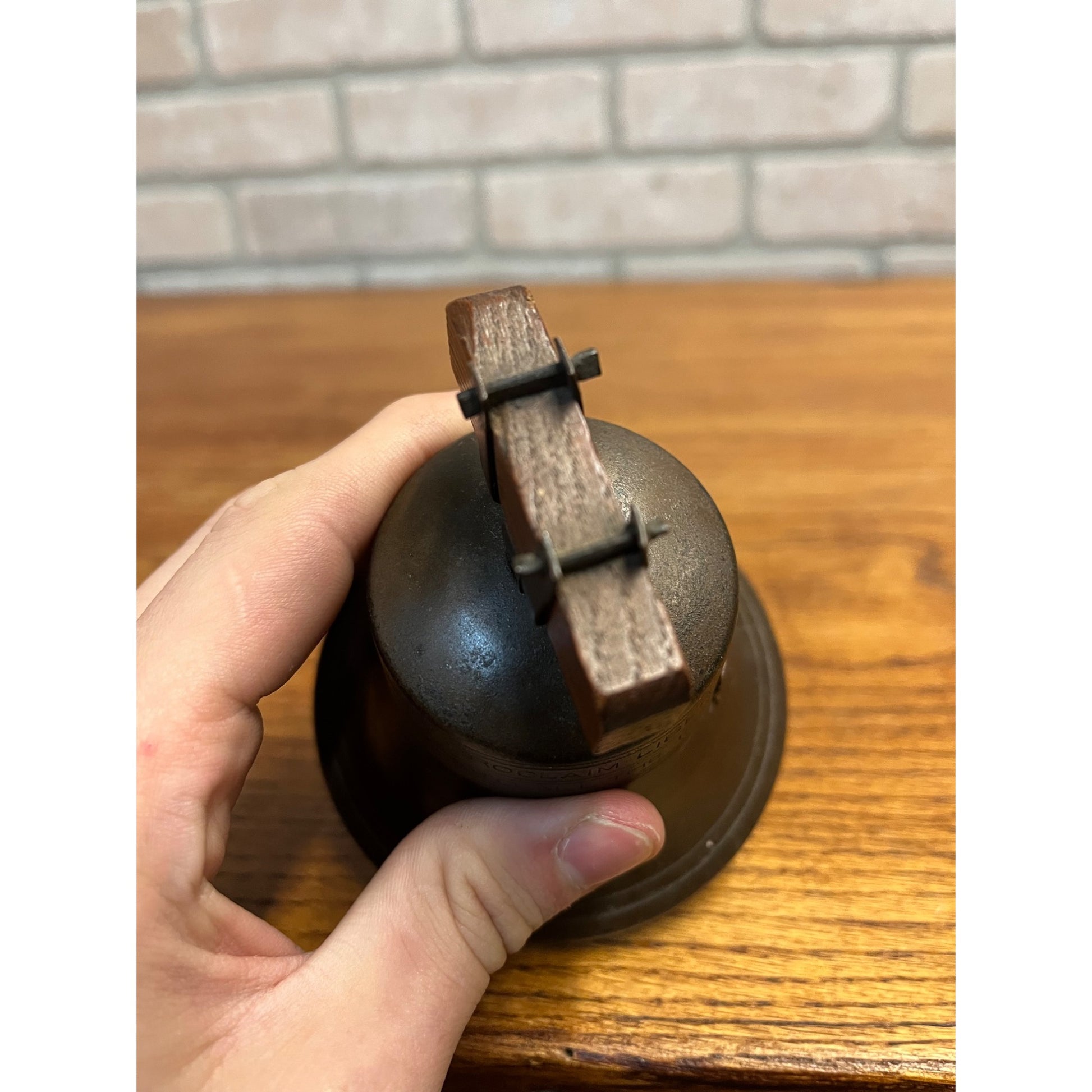 Vintage Bankers System Co. Liberty Bell Coin Bank Newburg, Wis - NO KEY