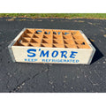 RARE Vintage S'More Wooden Soda Pop Crate Carrier Chaseburg Wis 1965 Smore MINT