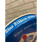 Pabst Blue Ribbon Beer Serving Tray Advertising Blue