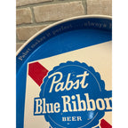 Pabst Blue Ribbon Beer Serving Tray Advertising Blue
