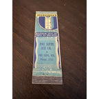 Vintage 1940s Poy Sippi Ice Co. Advertising Matchbook Wis Coolerator