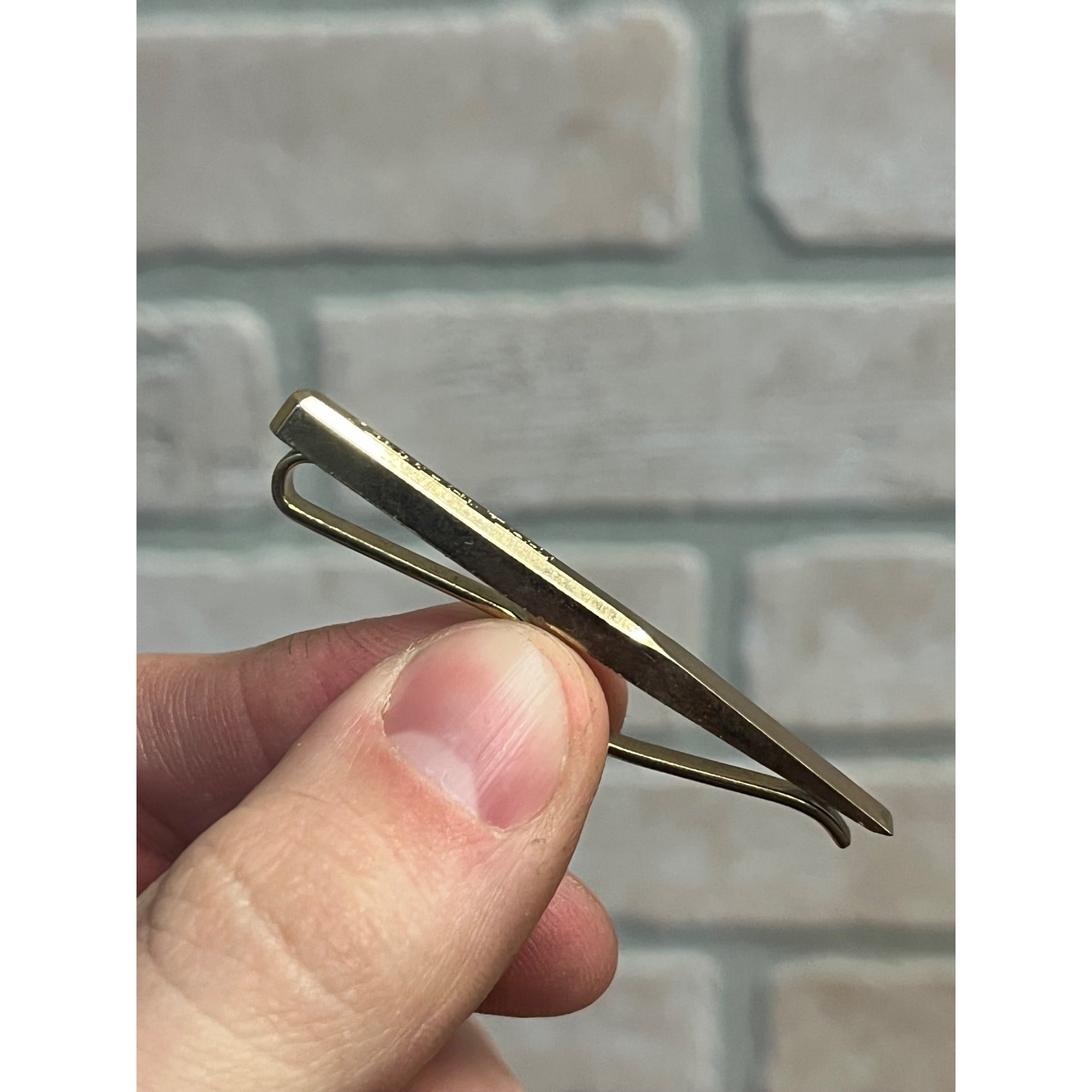 Vintage Snap-On Tools Advertising Cold Chisel Tie Clip Bar Money Clip