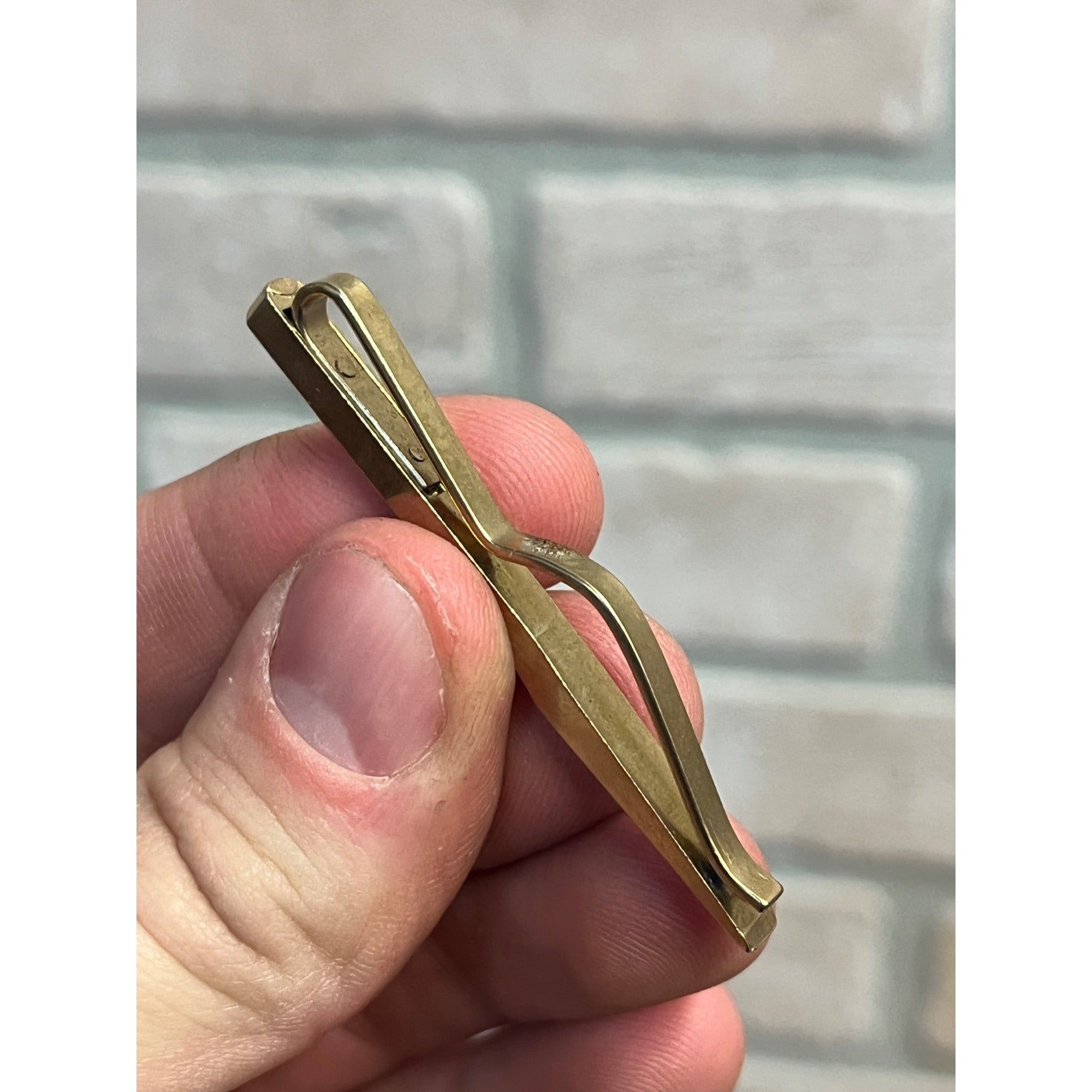 Vintage Snap-On Tools Advertising Cold Chisel Tie Clip Bar Money Clip