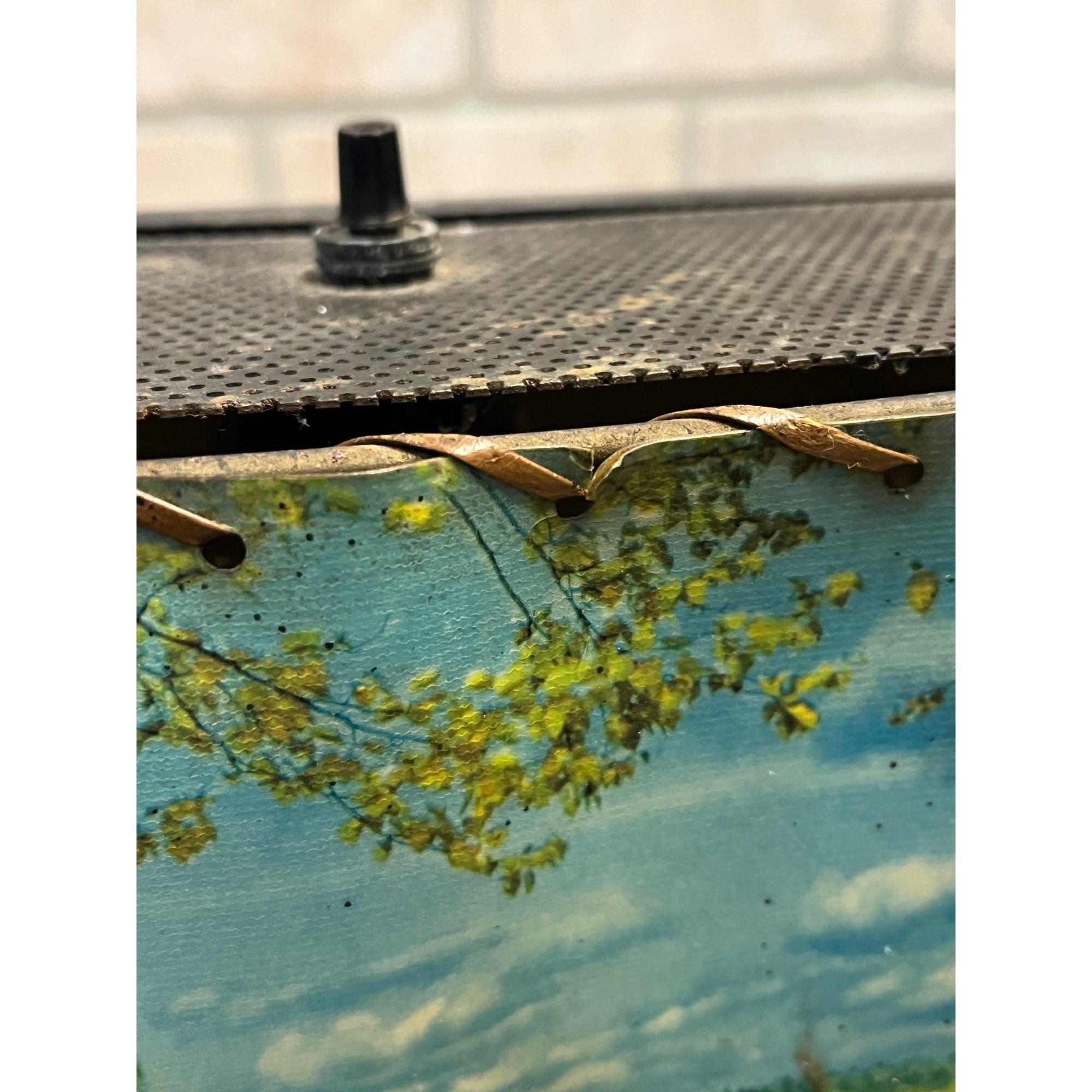 Vintage Helmscene TV Television Lamp Scenic Light Picture Mid-Century Lake Cabin