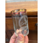 Vintage Leinenkugel's Brewing Co. Beer 135 Years Shell Etched Glass  3.5"