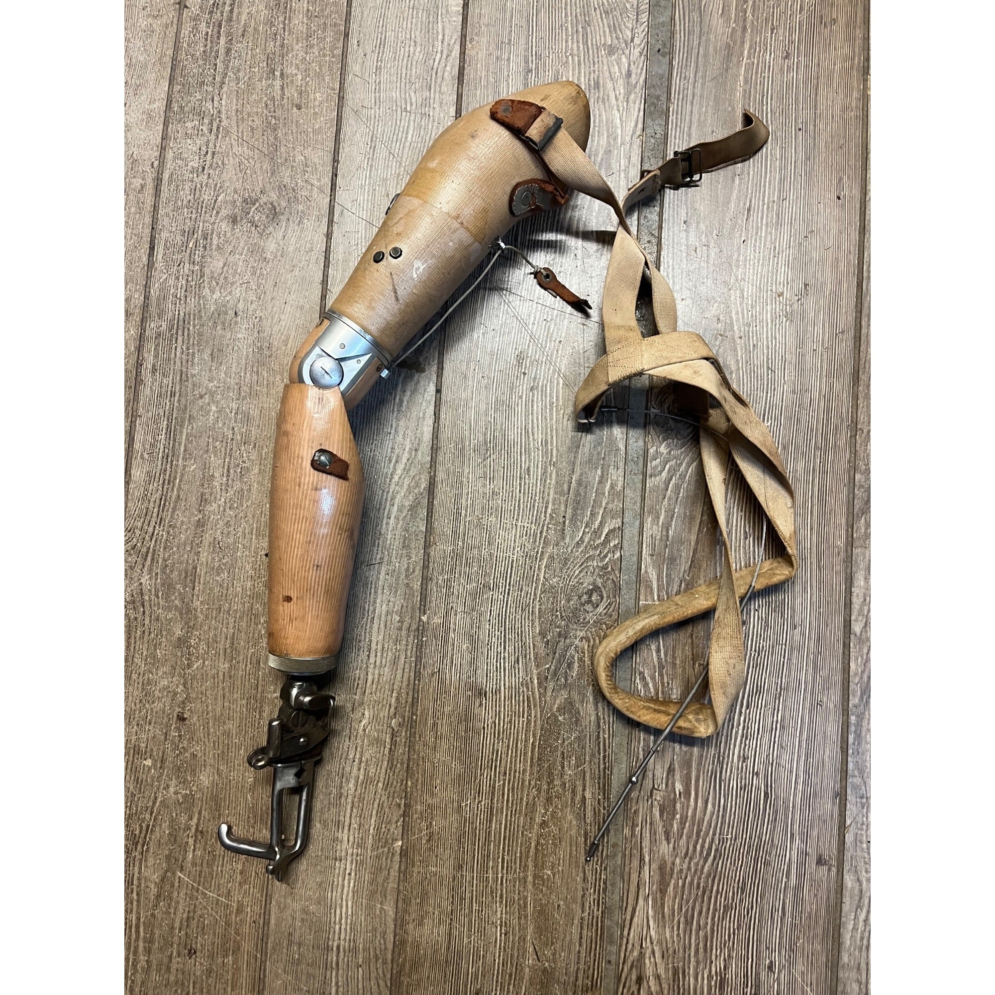 Vintage Dorrance Prosthetic Arm Hook Hand & Harness Adult Medical Oddity