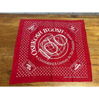 Vintage 1990s Oshkosh B'Gosh Wis Bandana Hankie Handkerchief Red Blue 100 Years
