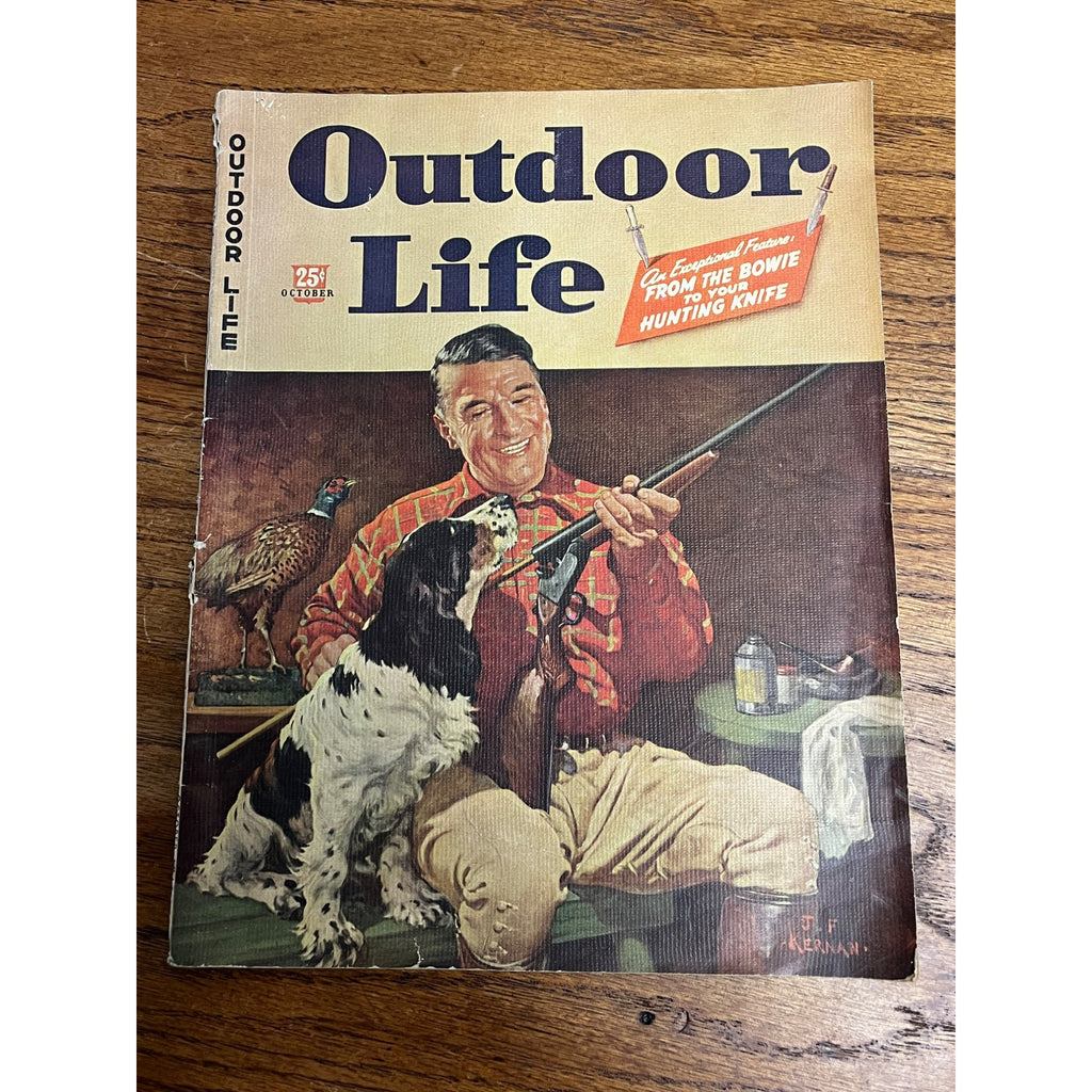 Outdoor Life Magazine October 1944 Vol 94 No 4 Hunting Fishing Print Ads WW2