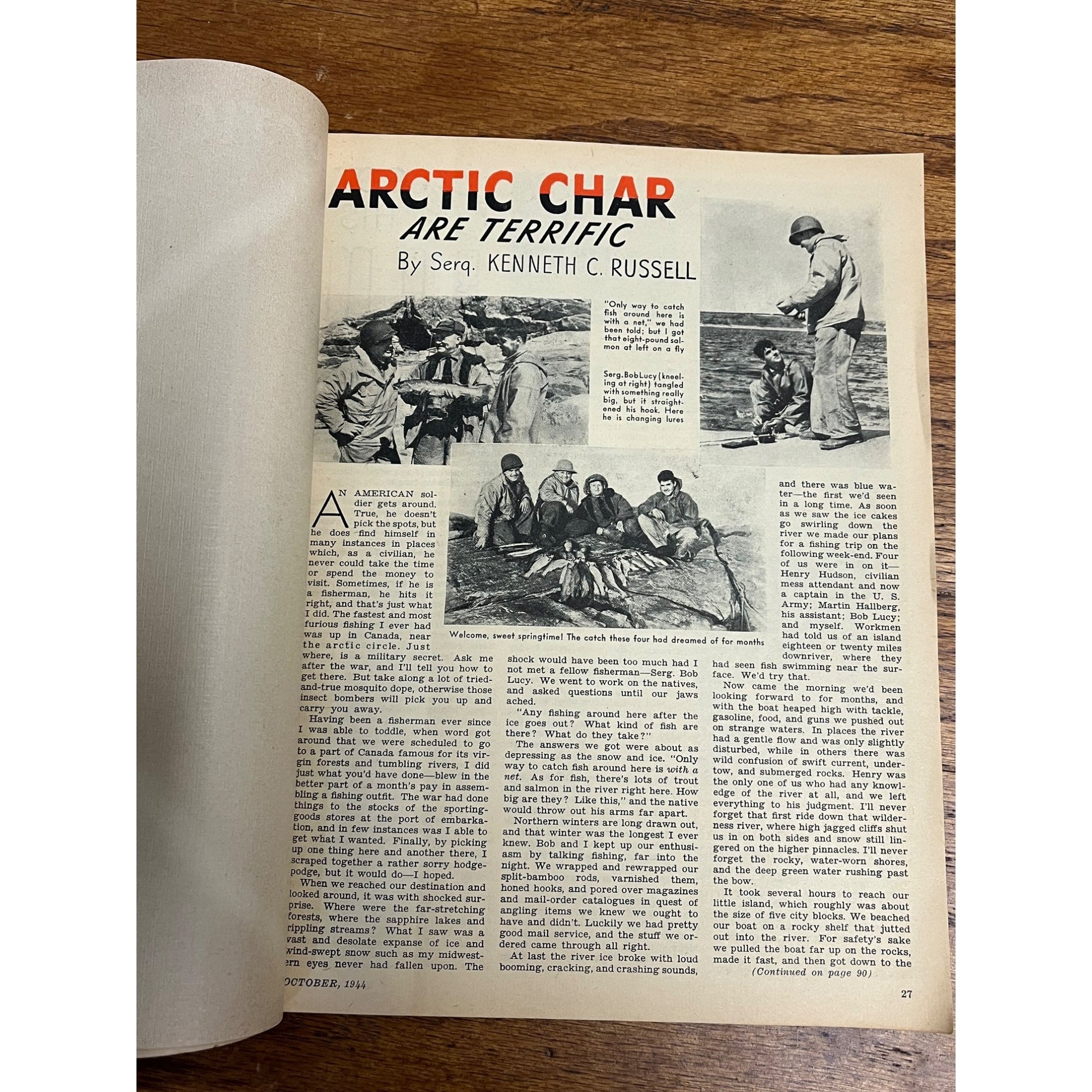 Outdoor Life Magazine October 1944 Vol 94 No 4 Hunting Fishing Print Ads WW2