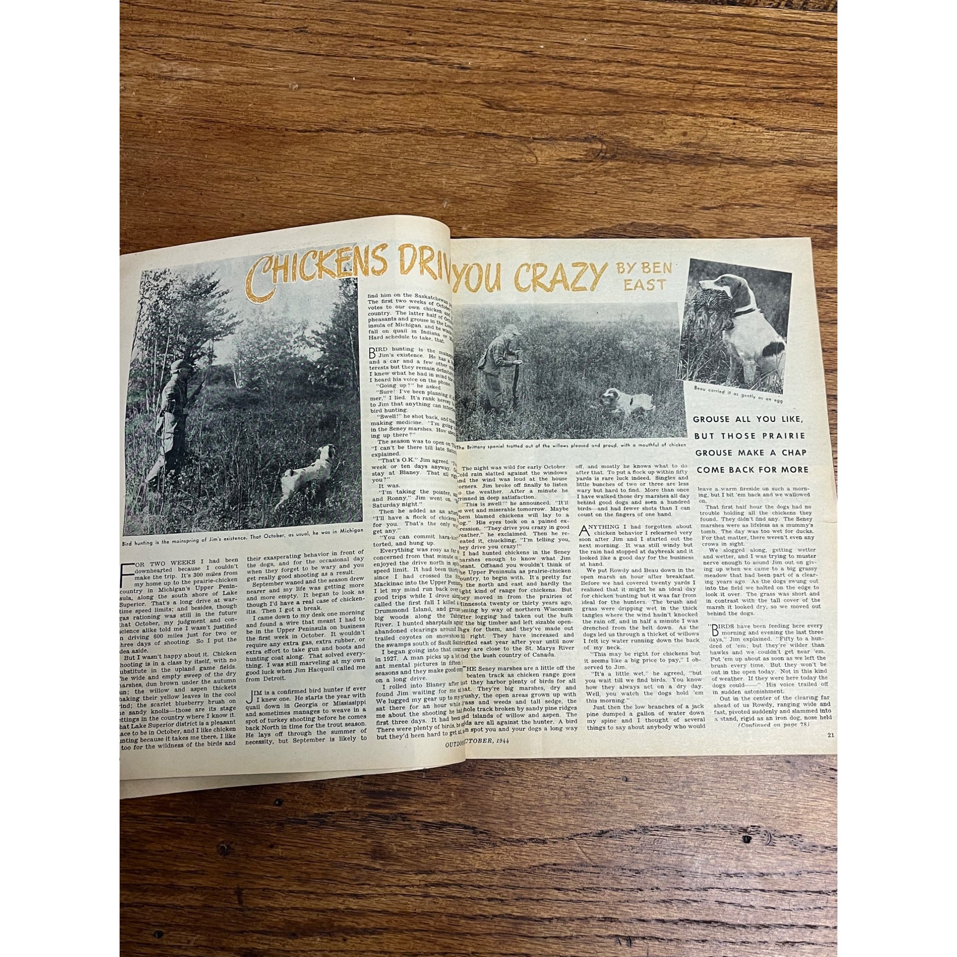 Outdoor Life Magazine October 1944 Vol 94 No 4 Hunting Fishing Print Ads WW2